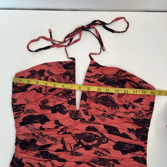 🩷 Anthropologie Ruched Toile Floral Print Halter Top 🩷 - Picture 8 of 12
